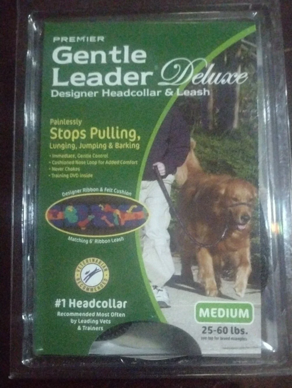 Premier Gentle Leader Deluxe Headcollar & Leash - Black